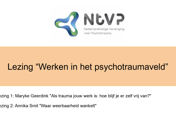 Lezing werken in het psychotraumaveld